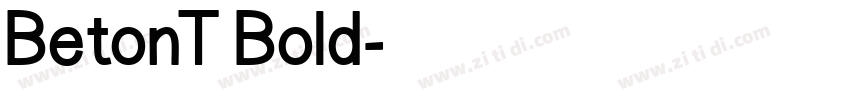 BetonT Bold字体转换
